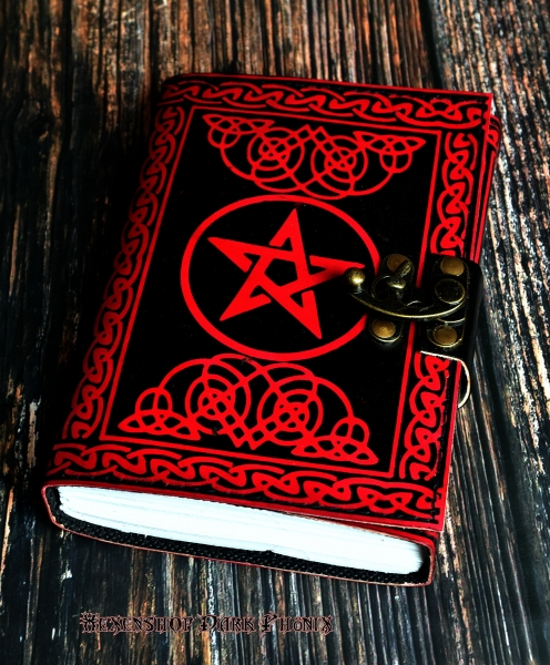 Hexenshop Dark Phönix Buch der Schatten Pentagramm Rot- Schwarz
